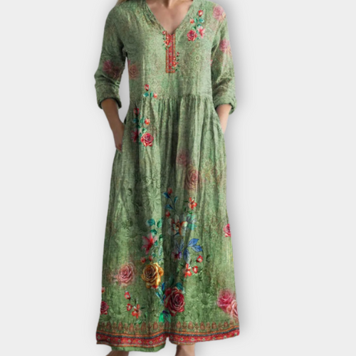 Lanfrida | Robe Maxy Boho en doux tissu premium