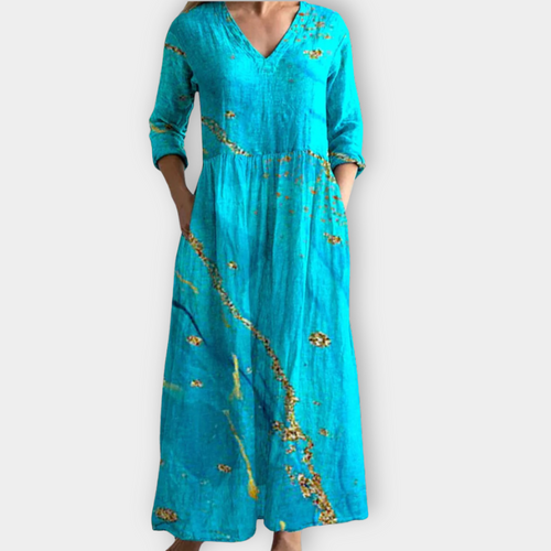 Veltrud | Robe Maxy Boho en tissu premium doux