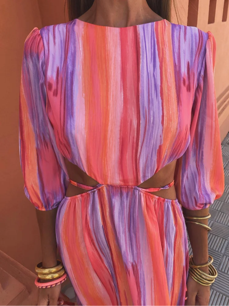 MARINE | Robe Élégante avec Découpes