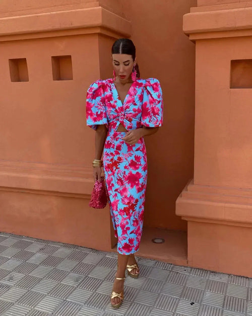 VIOLETTE | Robe Midi Stylée