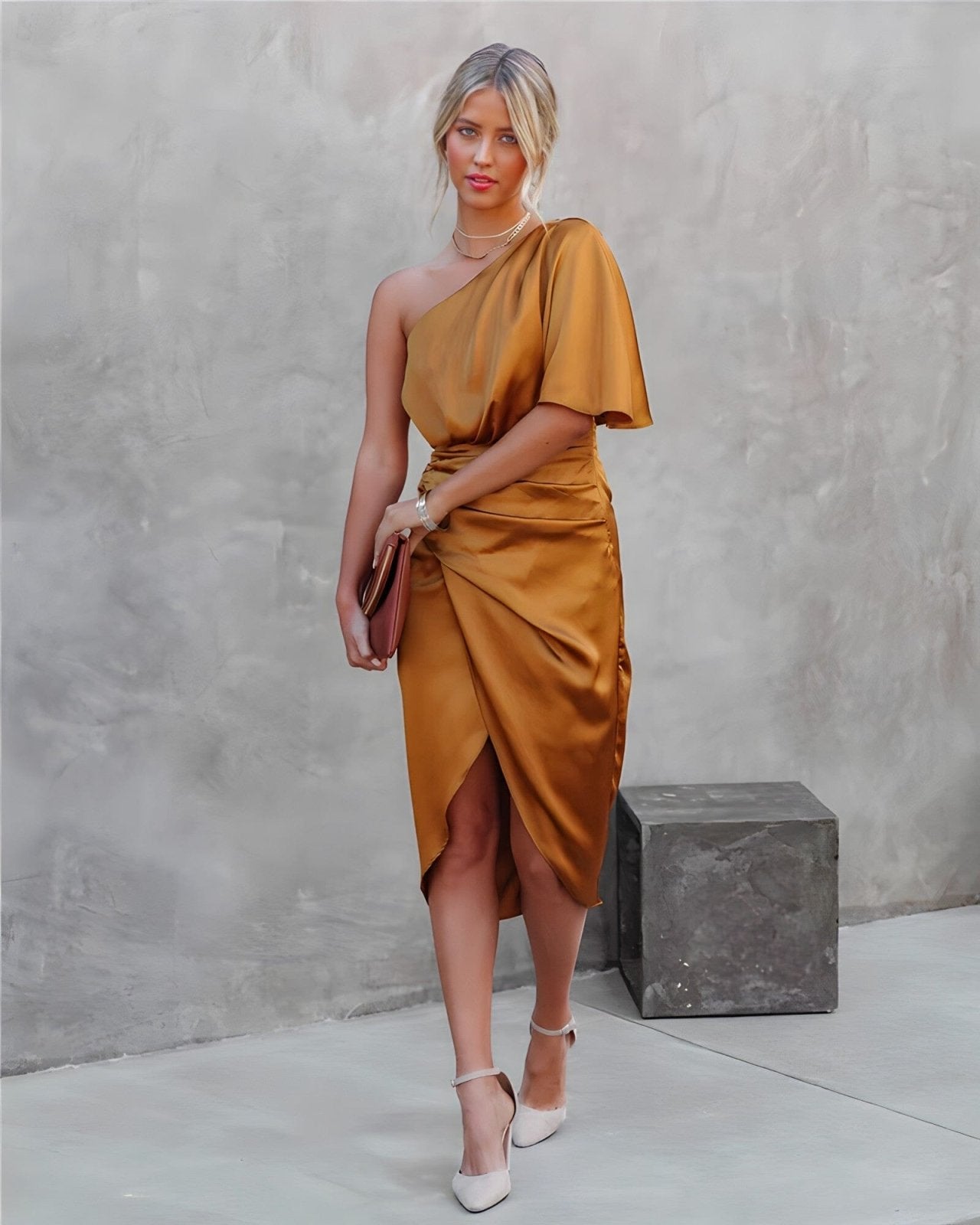 LUCIE | Robe Élégante Asymétrique