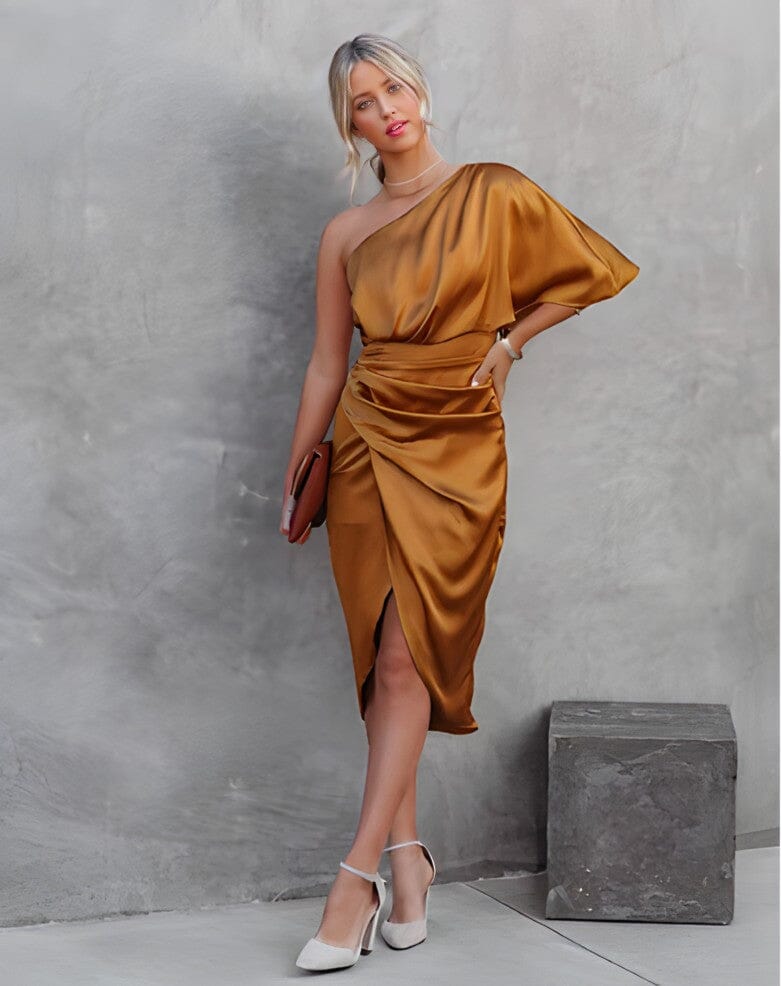 LUCIE | Robe Élégante Asymétrique