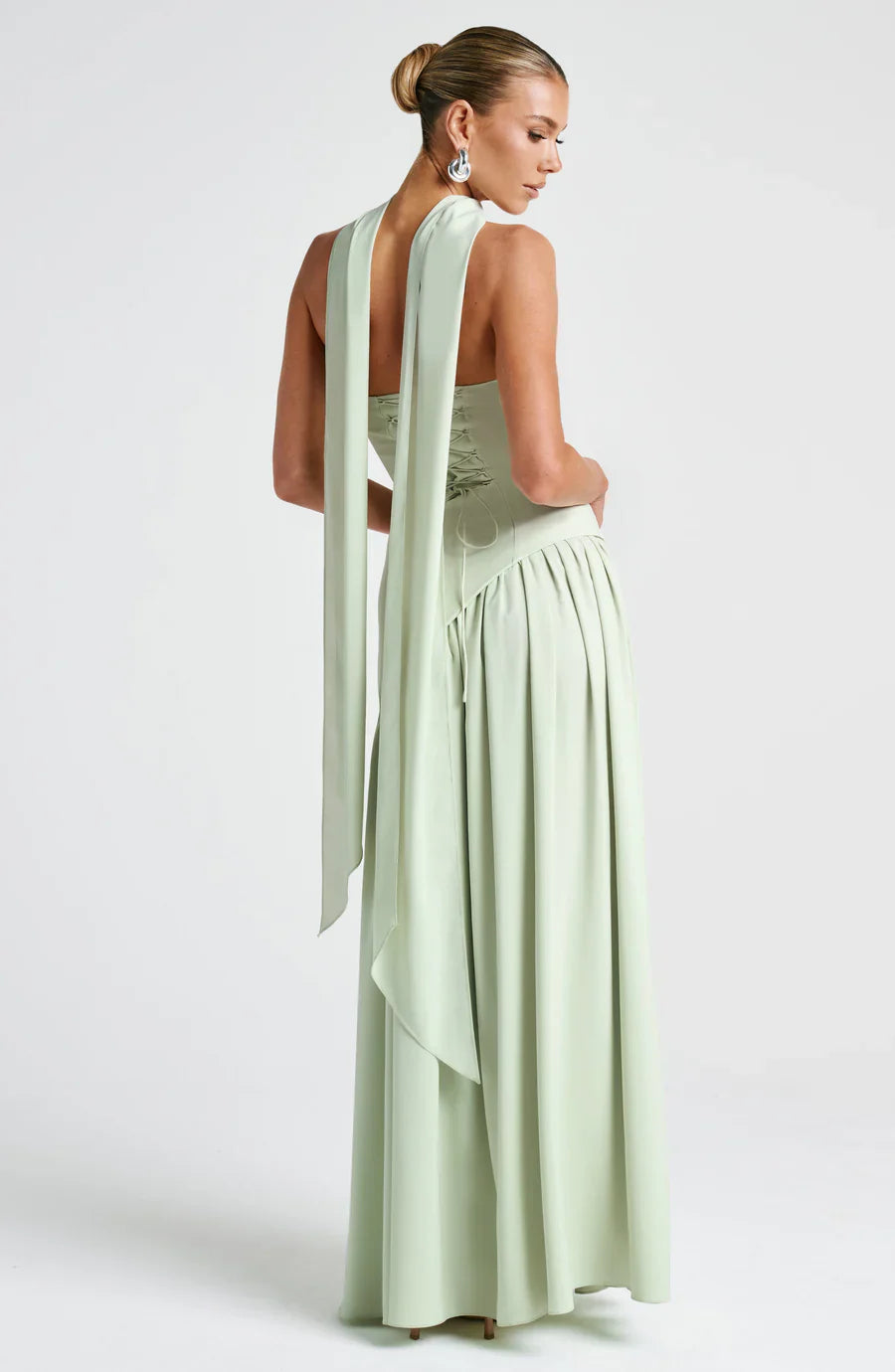 MIRELLE | Robe bustier asymétrique fendue