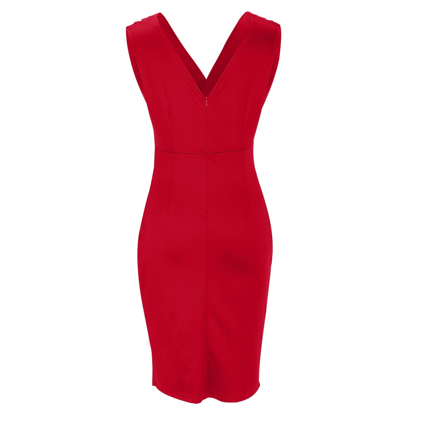LIV | Robe ajustée avec décolleté en V et fente