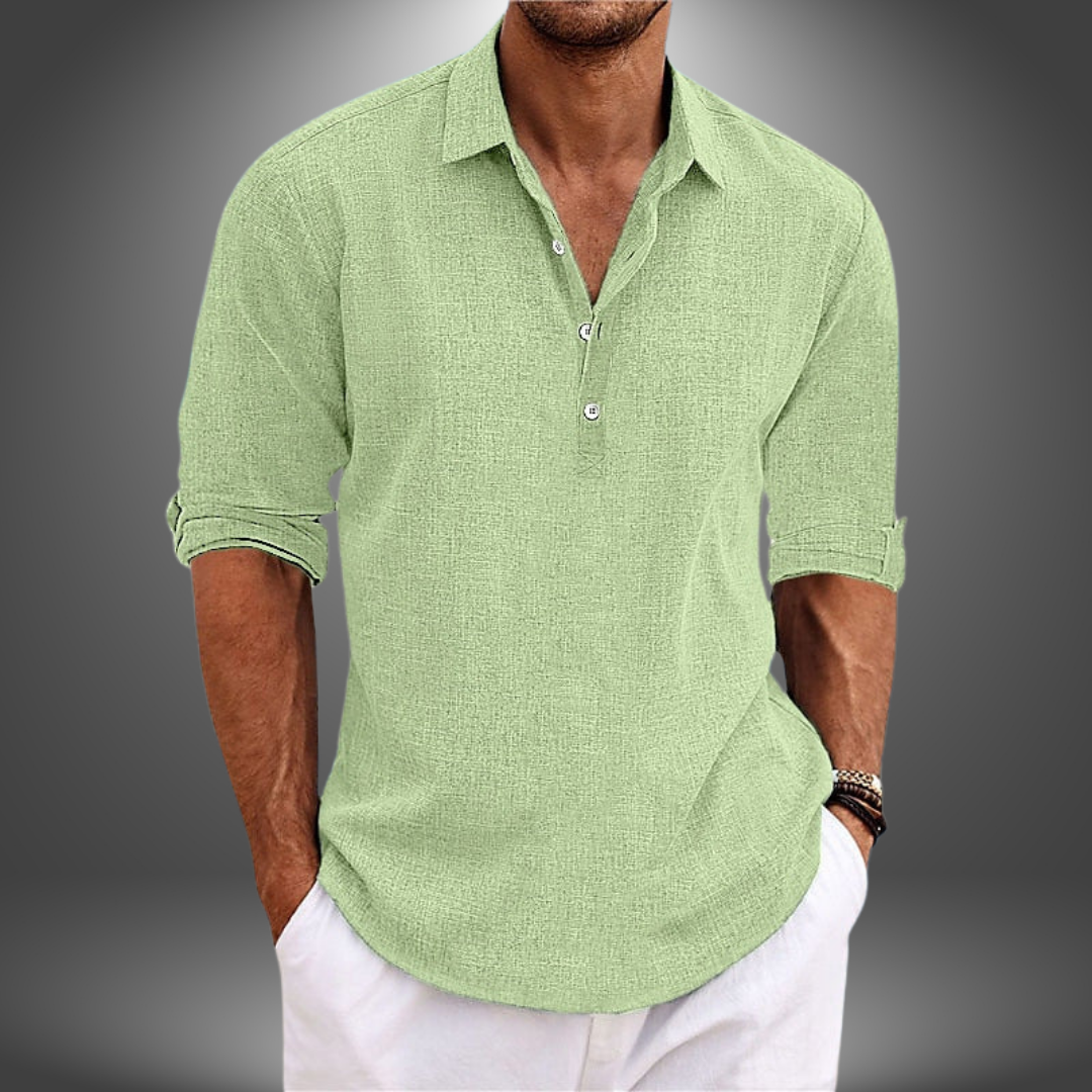 PIERRE | Chemise Élégante en Coton et Lin