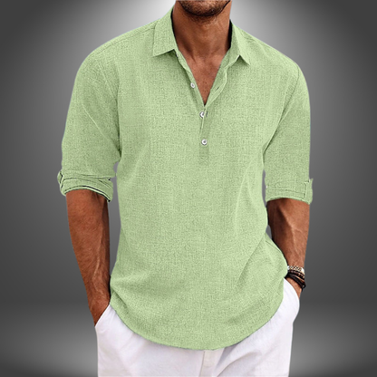 PIERRE | Chemise Élégante en Coton et Lin