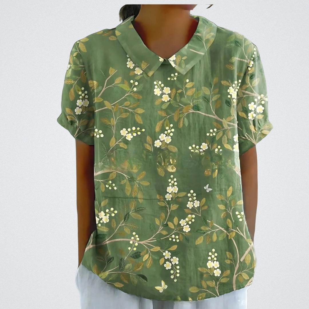 ÉLINA | Blouse en lin floral