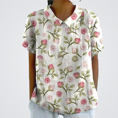ÉLINA | Blouse en lin floral