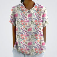 Imprimé floral blanc
