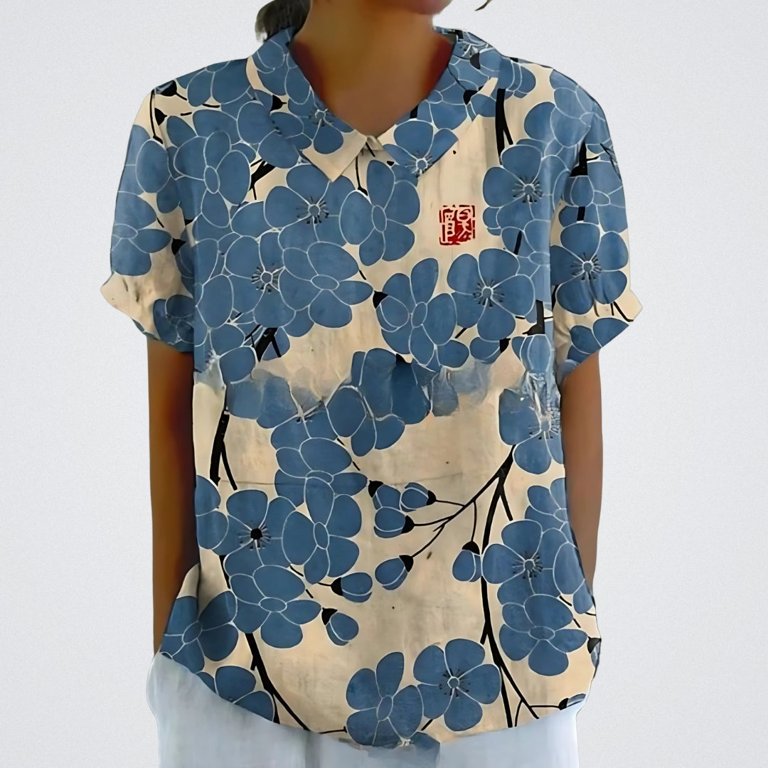 ÉLINA | Blouse en lin floral