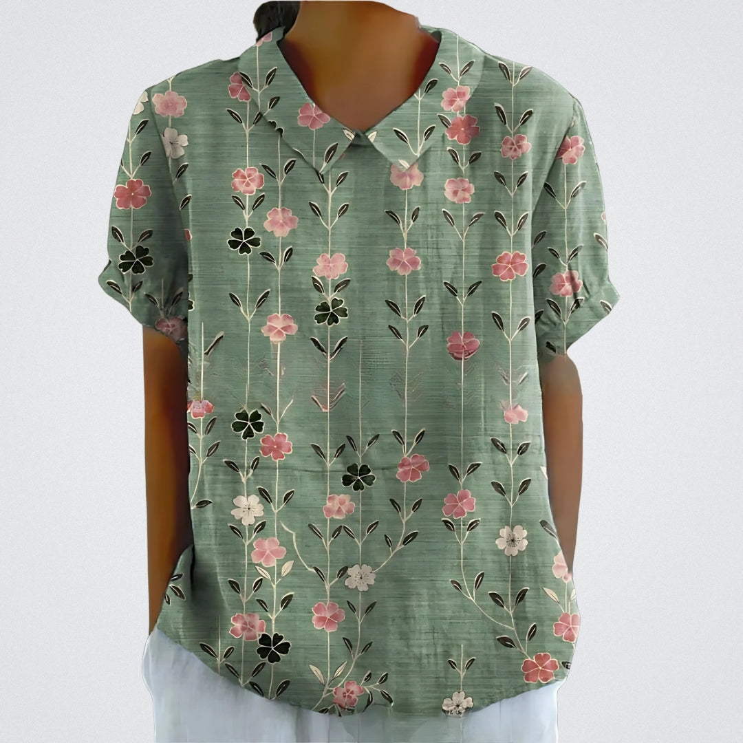 ÉLINA | Blouse en lin floral