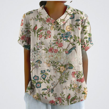 ÉLINA | Blouse en lin floral