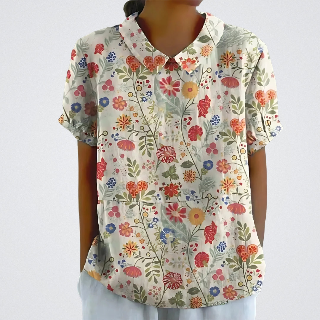 ÉLINA | Blouse en lin floral