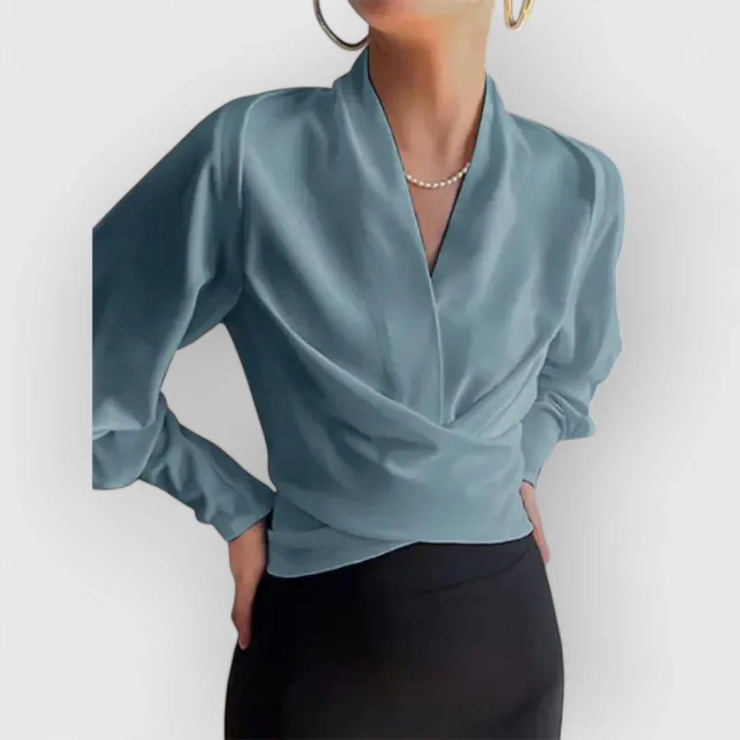 AURÉLIE | Blouse à manches bouffantes