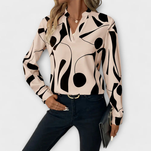 MAÏA | Blouse avec Design Géométrique