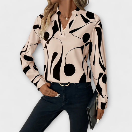 MAÏA | Blouse avec Design Géométrique