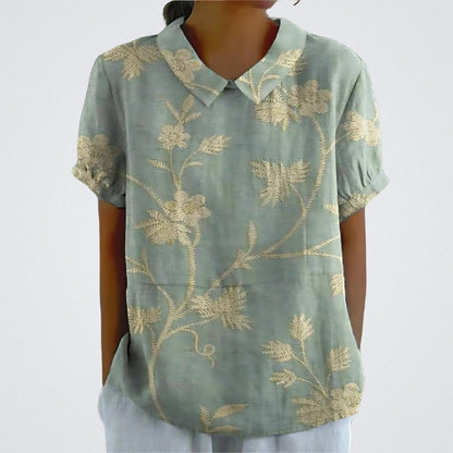 ÉLINA | Blouse en lin floral