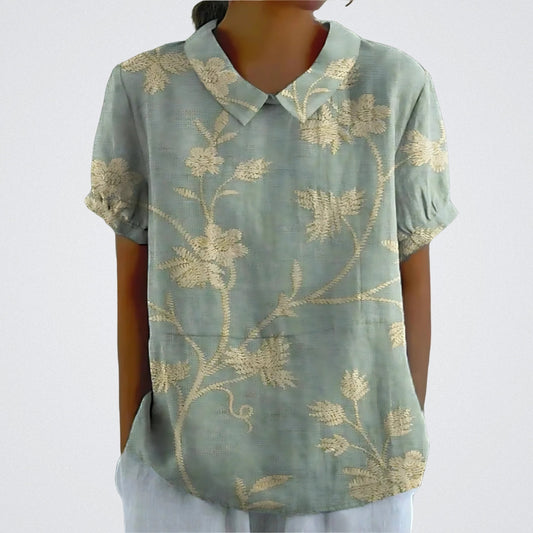 ÉLINA | Blouse en lin floral