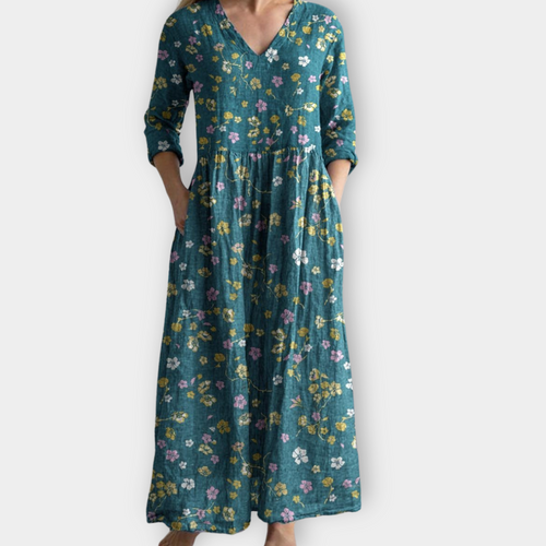 Zinnia | Robe Maxy Boho en tissu premium doux