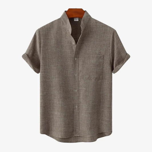 JÉRÉMIE | Chemise en Lin à Manches Courtes