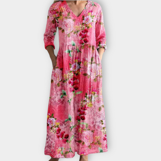 Ysora | Robe Maxy Boho en tissu premium doux