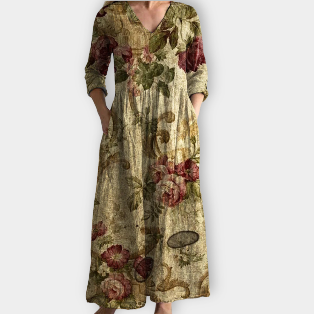 Quassia | Robe Maxy Boho en tissu premium doux