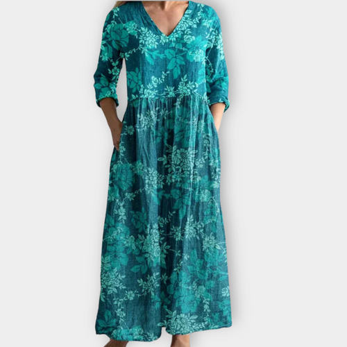 Geertruida | Robe Maxi Boho en tissu premium doux