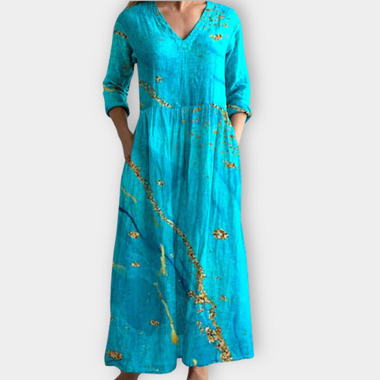 Veltrud | Robe Maxy Boho en tissu premium doux