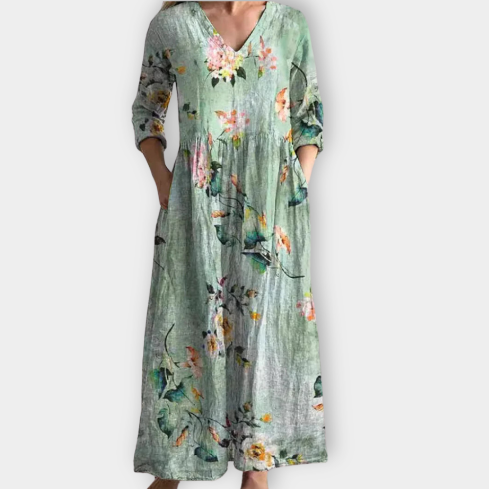 Kreszenz | Robe Maxy Boho en tissu premium doux