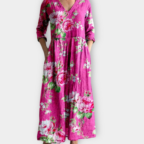 Almara | Robe Maxy Boho en tissu premium doux