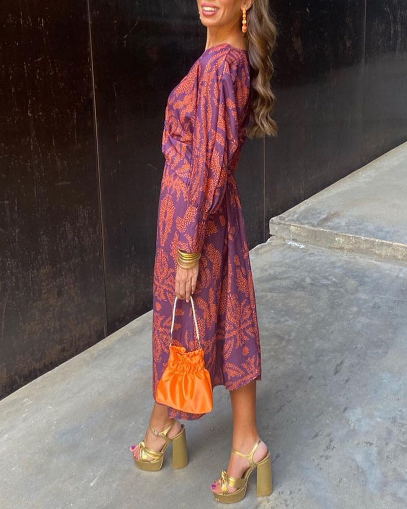 NOÉMIE | Robe Élégante Imprimée