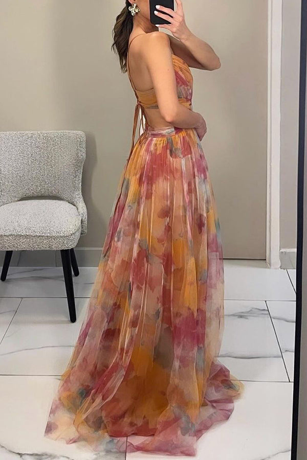 CLÉA | Robe longue fleurie