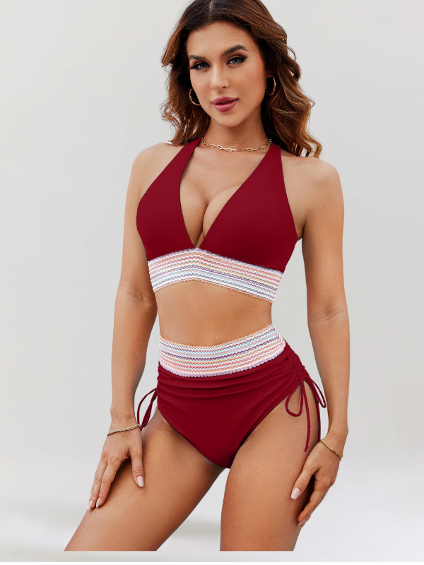 SERENA | Bikini avec Contrôle du Ventre et Taille Haute