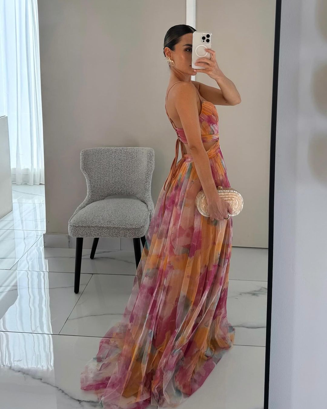 CLÉA | Robe longue fleurie
