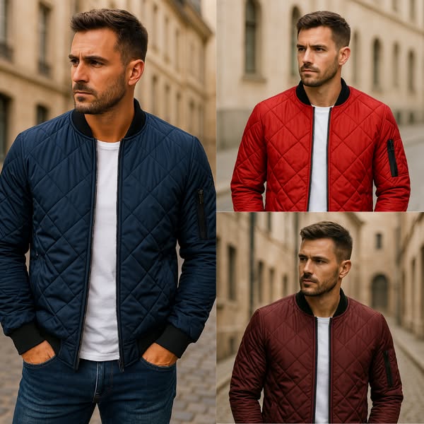 LOÏC | Veste en Coton à Motif Losange