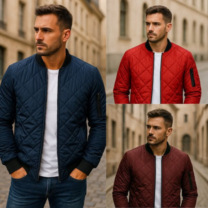 LOÏC | Veste en Coton à Motif Losange