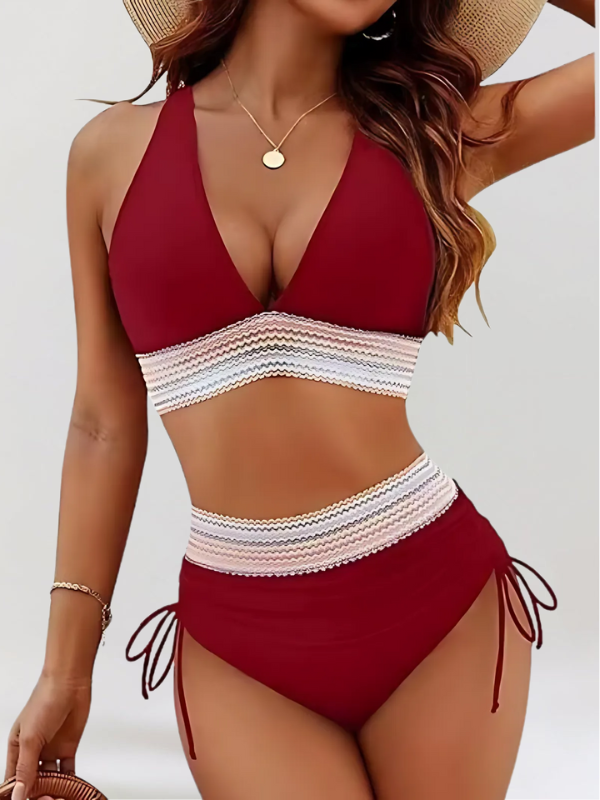 SERENA | Bikini avec Contrôle du Ventre et Taille Haute
