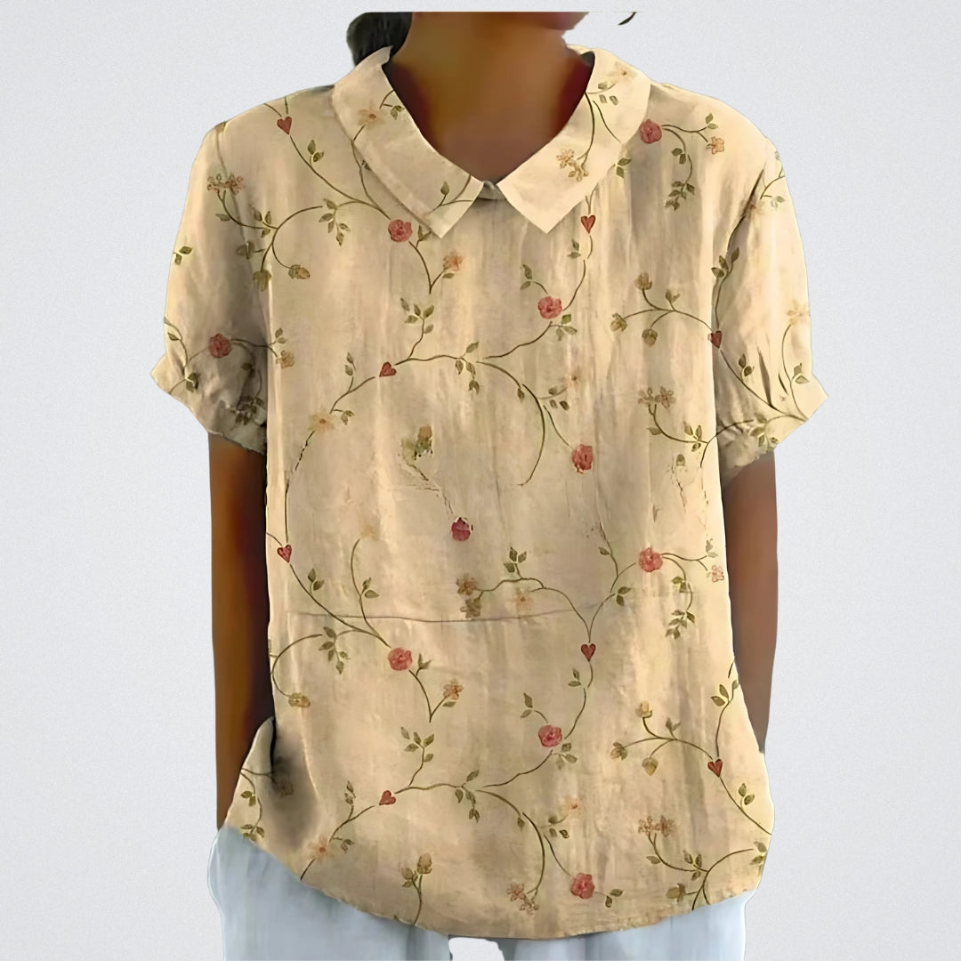 ÉLINA | Blouse en lin floral