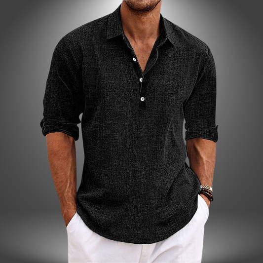 PIERRE | Chemise Élégante en Coton et Lin