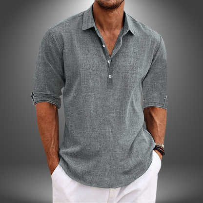 PIERRE | Chemise Élégante en Coton et Lin