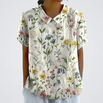 ÉLINA | Blouse en lin floral