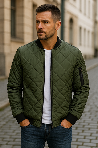 LOÏC | Veste en Coton à Motif Losange