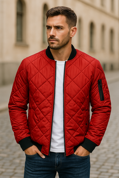 LOÏC | Veste en Coton à Motif Losange
