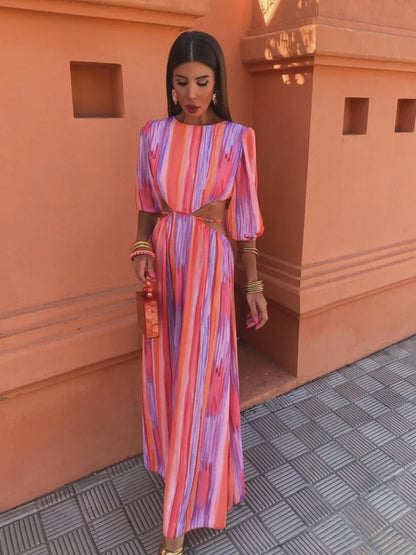 MARINE | Robe Élégante avec Découpes