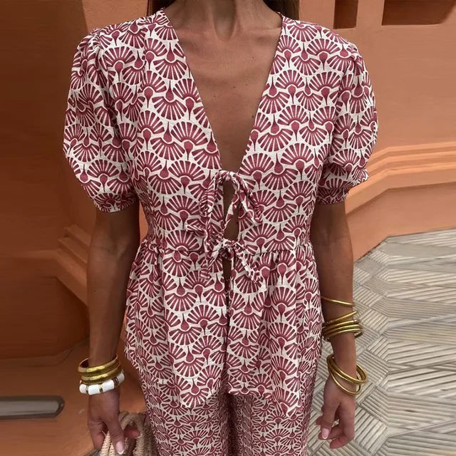 ADÈLE | Ensemble Casual Imprimé