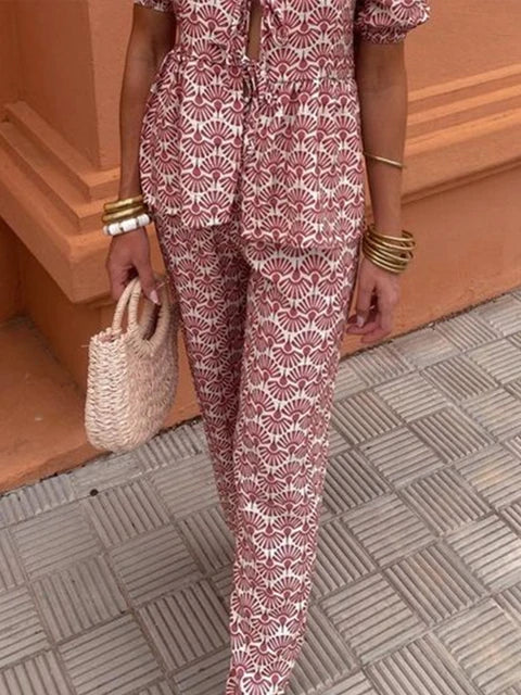 ADÈLE | Ensemble Casual Imprimé