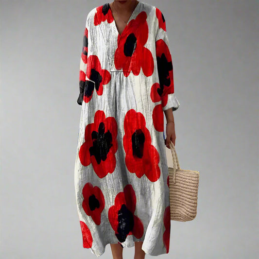CLAUDINE | Robe Géométrique Élégante