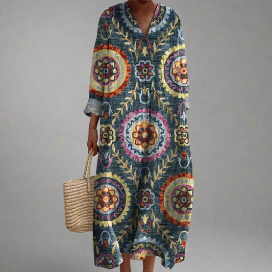 BRIGITTE | Robe Géométrique Élégante