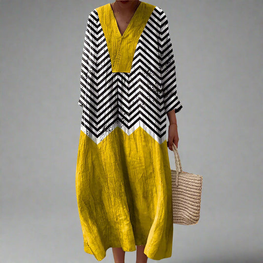 YVETTE | Robe Géométrique Élégante