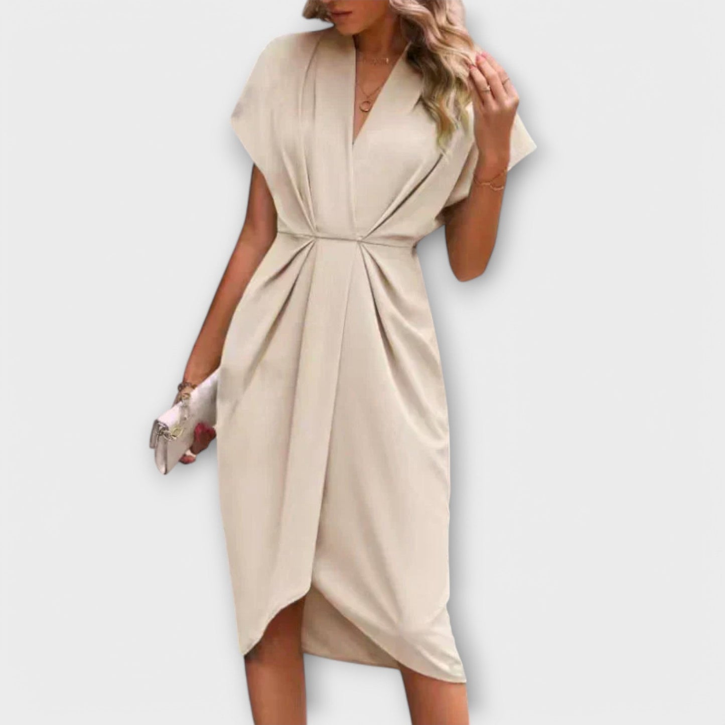 AXELLE | Robe midi portefeuille